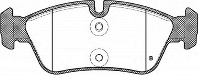 OPEN PARTS bpa038440 -  Комплект тормозных колодок, дисковый тормоз